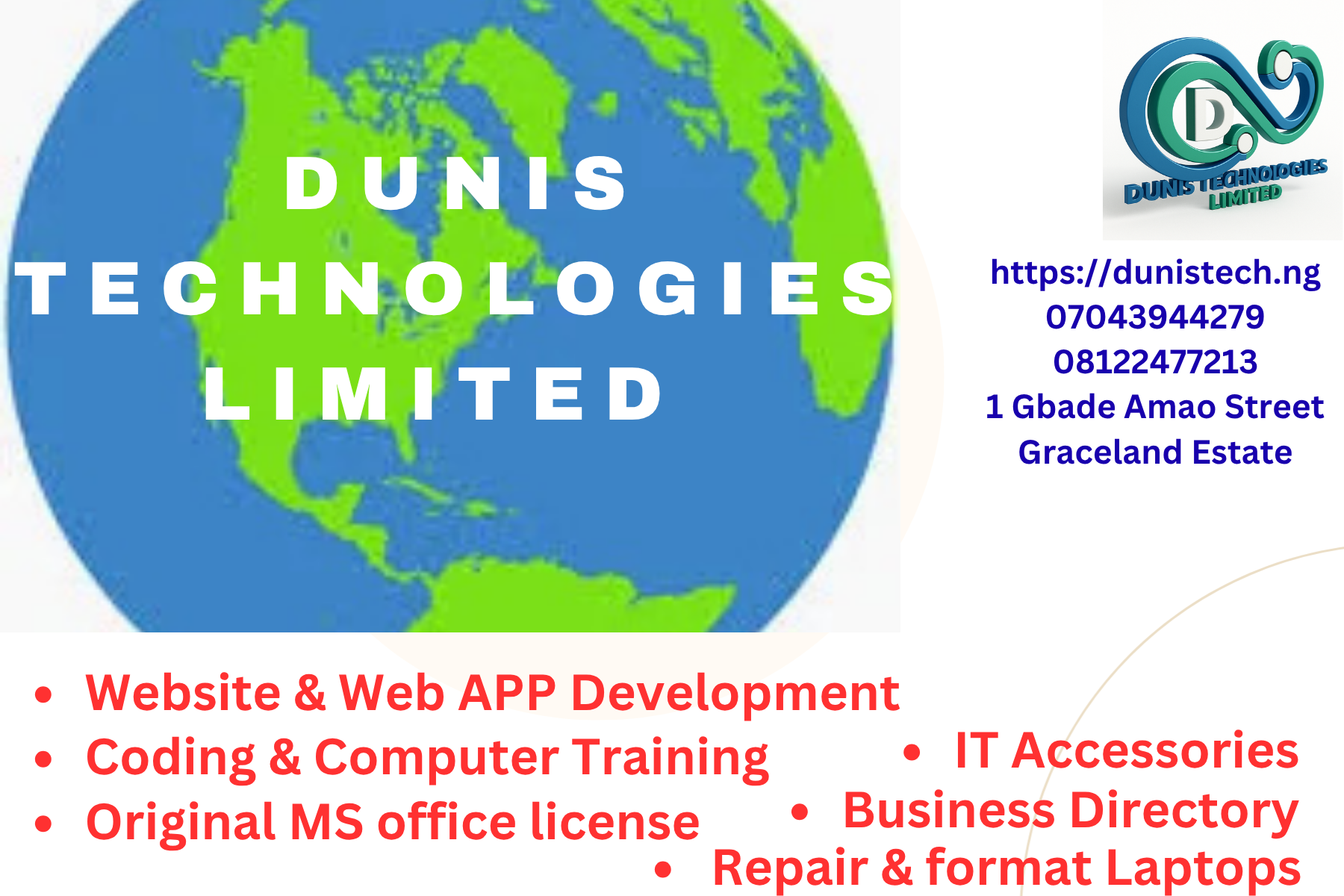 DUNIS TECHNOLOGIES LIMITED